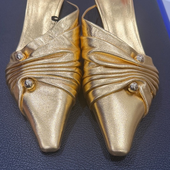 Zara Gold Women's Mules - Picture 5 of 11